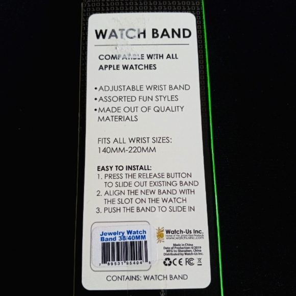 Apple Watch Band 140MM-220MM. Soft Durable Silicone NEW. - Picture 4 of 5